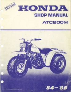 1984-1985 Honda ATC 200M Service Shop Repair Manual - Picture 1 of 7