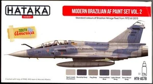 Hataka Hobby Paints MODERN BRAZILIAN AIR FORCE COLORS Set #2 Acrylic Paints - Picture 1 of 2