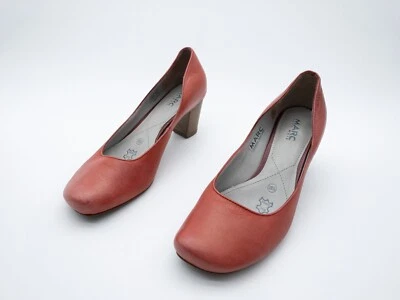 MARC Escarpins À Talons Hauts Rouge Taille 39,5 EU Art 17124-40 - Photo 1/3
