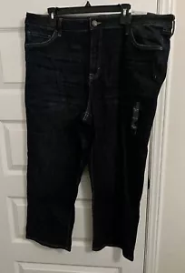 Sonoma Women's Straight Crop Dark Wash Blue Jeans SZ 20W NWT - Picture 1 of 9