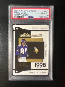 2004 Playoff Prestige Achievements #A7 Randy Moss PSA 10 POP 2 - Picture 1 of 2