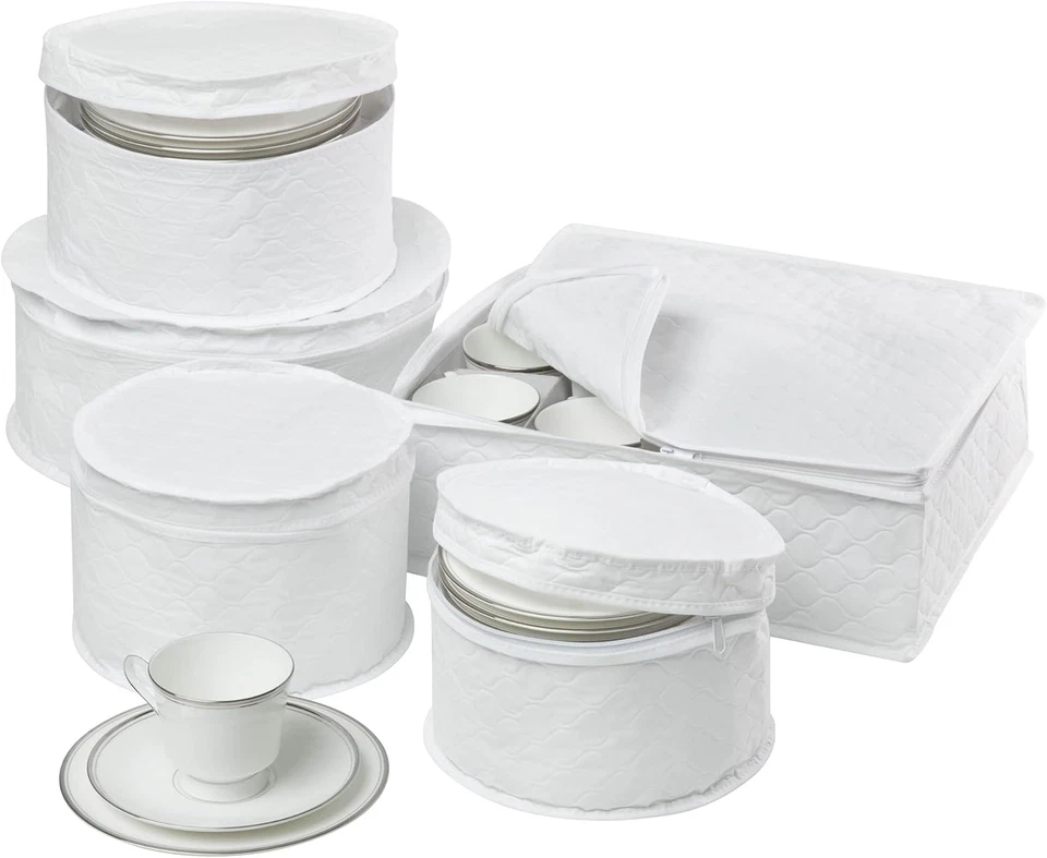 Honey-Can-Do Dinnerware Storage Containers Set for Dish Storage China