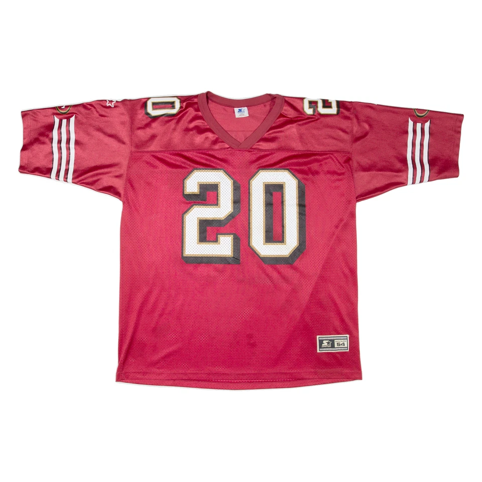 STARTER NFL San Francisco 49ERS Mens Jersey Maroon USA V-Neck Nylon 2XL - Image 1 of 4