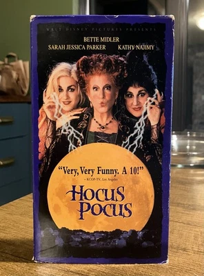Hocus Pocus VHS 1994 Bette Midler, Sarah Jessica Parker, Kathy Naimy Disney Foto 1 de 3