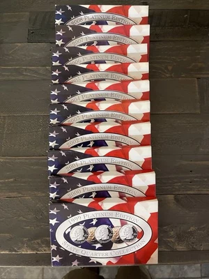 CSN 1999-2008 US State Quarter Sets 50 Coins Platinum Edition✨ New Uncirculated - Image 1 of 4