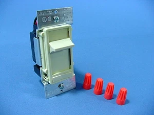 Leviton Ivory Decora Slide Dimmer Switch ON/OFF Preset 3-Way 600W 120V 6623-PI - Picture 1 of 7