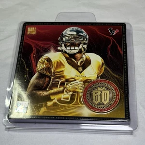 Houston Texans Andre Johnson Hall Of Fame Münze LIMITIERTE AUFLAGE NUR SPIEL SGA - Bild 1 von 2