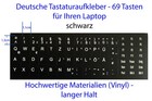 Tastaturaufkleber Deutsche Deutsch German Laptop Tastatur Aufkleber Notebook bl.