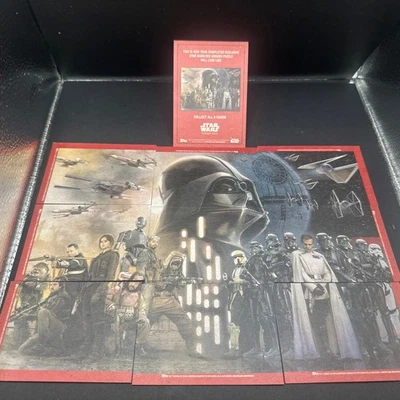 Juego de rompecabezas de 10 cartas 2016 Topps Star Wars Rogue One Mission Briefing - Vader Andor Foto 1 de 4