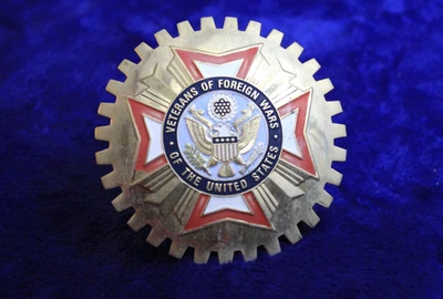 VFW Veterans of Foreign Wars Grille Badge Accessory Sign Bumper Topper - Image 1 of 4