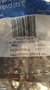 New Genuine OEM GE Washer Washing Machine Control Knob WH01X10314 - Picture 1 of 4