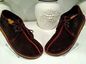 Clarks Originals Desert Trek Men's Size 9.5 Leather Natural Crepe Sole RARE - Picture 1 of 8