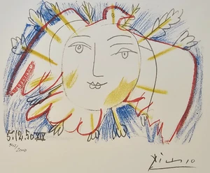 PABLO PICASSO Visage de la Paix 50 XIX HAND NUMBERED 942/2000 signed LITHOGRAPH - Picture 1 of 6