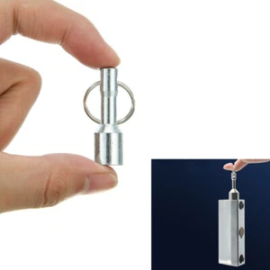 Jewelry Tester Strong Neodymium Magnetic Keychain Keyring Test Brass Gold/Silver - Picture 1 of 14