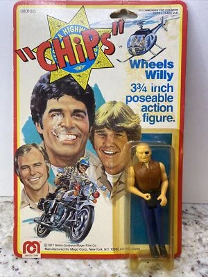 Figura Willy 1977 Mego Toys CHiPS Wheels Foto 1 de 4