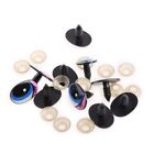 5 Pairs(10Pcs) Oval Blue Safety Plastic Eyes Toy Puppets Dolls Eyes DIY 24 x18mm