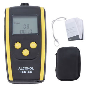  Breathalyzer Portable Rechargeable Air Blowing Alcohol Tester NonContact