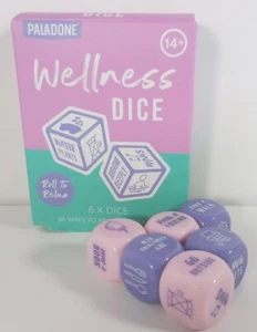 Paladone Wellness Würfel 36 Möglichkeiten Selbstpflege zu üben 6x Würfel - Bild 1 von 7