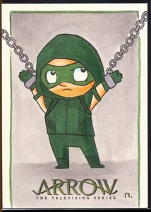 2017 Cryptozoic Arrow Season 4 Artist Sketch Card by Nina Edlund Auto 1/1 - Picture 1 of 2