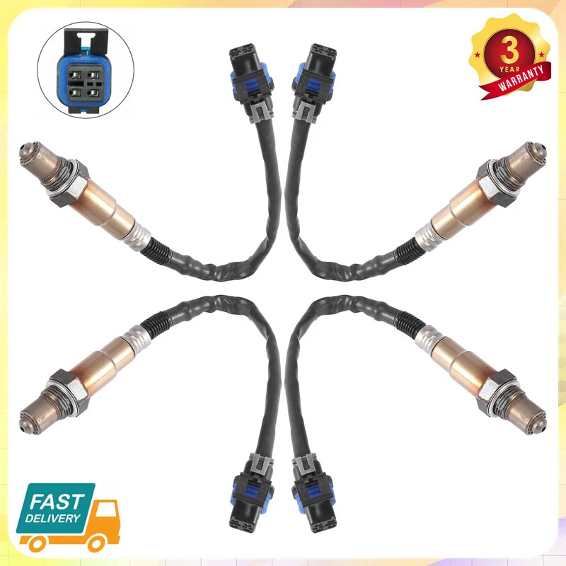 4PCS Oxygen Sensor Fit For GMC Acadia 3.6L 2012-2016 Acadia Limited 3.6L 2017 US - Image 1 of 4