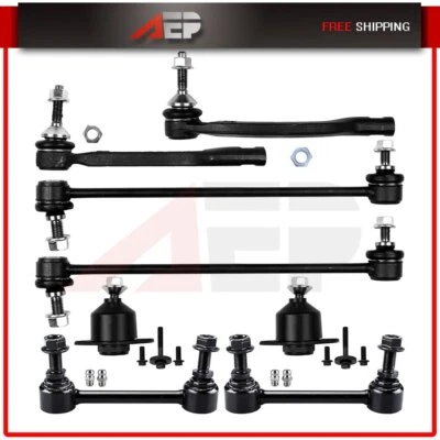 8Pcs Fit For 2001-2007 Volvo S60 Front Rear Tie Rod End Ball Joint Suspension - Image 1 of 4