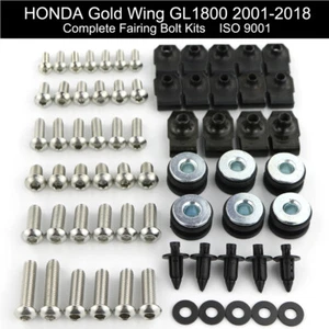 Complete Cowling Fairing Bolts Screws Kit Washer Fit For Honda Gl1800 Goldwing - Picture 1 of 10
