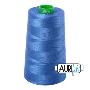 Aurifil Thread Mako 40wt 100% Cotton Cone - 1 x 5140 yards Each Choice Colors - Picture 1 of 21