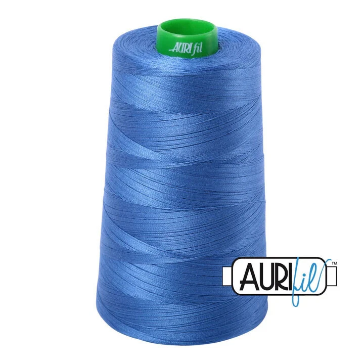 Aurifil Thread Mako 40wt 100% Cotton Cone - 1 x 5140 yards Each Choice Colors - Image 1 of 1