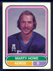 1975 76 OPC O PEE CHEE WHA #75 Marty Howe Rookie EX-NM Houston Aeros RC Card - Picture 1 of 2