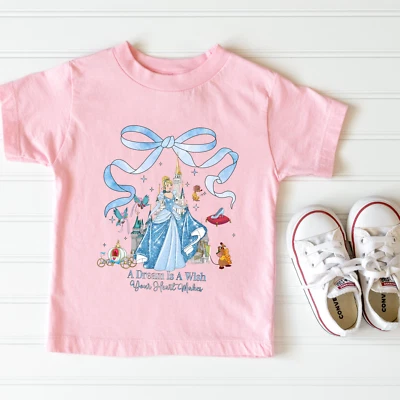ALEXANDRASHANDMADEGB Disney Princess Cinderella White Coquette printed Crewneck T-shirt #00239