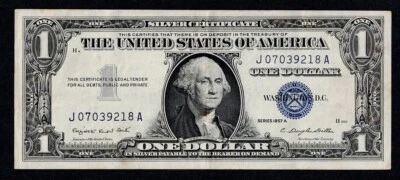 USA 1 DOLLAR SILVER CERTIFICATE NOTE 1957A BANKNOTE NICE PRESERVATION CONDITION - Image 1 of 3