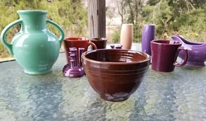 1 QT PREP baking NESTING mixing Bowl chocolate brown FIESTA - Picture 1 of 2