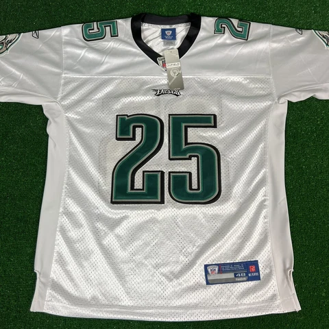 Reebok LeSean Mccoy 25 Philadelphia Eagles Jersey Men's Size 48 L-XL SEWN Cover
