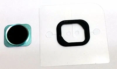 NEGRO CON LT AZUL Borde Exterior Estilo 5S Repuesto Botón de Inicio para iPhone 5 5C ~ EE. UU. Foto 1 de 2