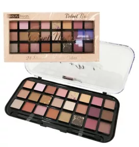 Beauty Treats Velvet Nude Eye Palette 24 Shimmer & Matte Eyeshadow  - Picture 1 of 5