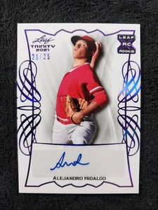 Alejandro Hidalgo 2021 Leaf Trinity Baseball Auto Purple/25 Angels BA-AH1 - Picture 1 of 2