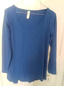 Camisa LulaRoe Nueva Con Etiquetas Bonita Azul Lynnae Manga Larga - Imagen 1 de 6
