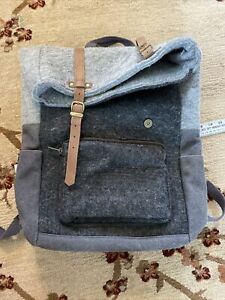 Oliday Cotton Leather Canvas backpack 