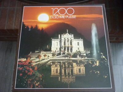 FX Schmid 1200 Piece Exquisit Jigsaw Puzzle Chateau Linderhof Germany New Sealed - Image 1 of 4
