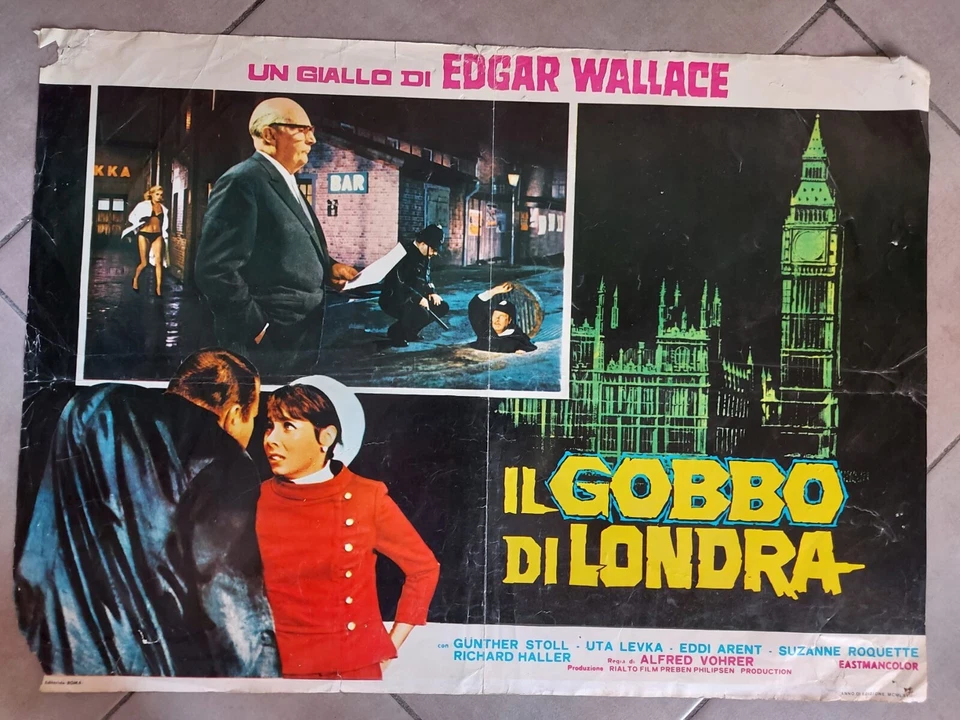 IL GOBBO DI LONDRA Edgar Wallace FOTOBUSTA MANIFESTO CINEMA  - Bild 1 von 1