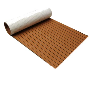 240cmx45cm Car Trunk Flooring Mat Faux Teak EVA Foam Yacht Decking Accessories - Picture 1 of 19