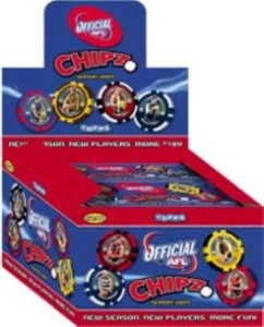 2009 AFL TOPPS POKER CHIPZ TAZO BASE BULK LOT SET - PICK YOUR CHIP - EXCE