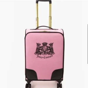 Juicy Couture Pink Twig Dog Carry On 21” Luggage 8 Wheel Spinner Suitcase Travel - Picture 1 of 12