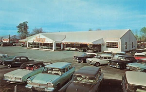 Easton MD Thompson Motors Plymouth Valiant Simca Dealership Postcard - Picture 1 of 2