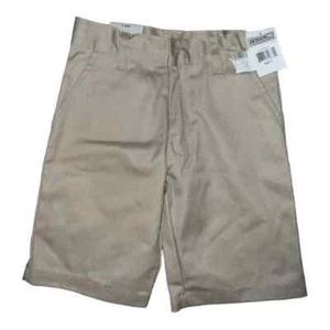Genuine School Uniforms Flat Front Khaki Shorts Boys Size 6 NWT - Picture 1 of 3