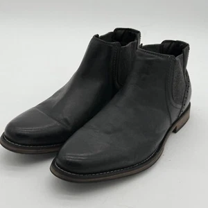 Steve Madden P Quahog Cuero Chelsea Botas Vestido al Tobillo Informal Negro Talla 11 - Imagen 1 de 9