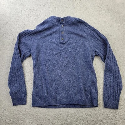 Jos. A. Suéter Bank 1905 Mezcla Lana Para Hombre 2XL XXL Azul Manga Larga Henley Foto 1 de 4
