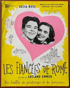 Dossier de presse LES FIANCEES DE ROME Marcello Mastroianni LUCIA BOSE 1952 - Photo 1/2