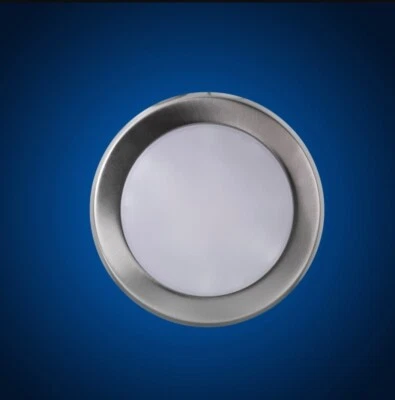 Luz de disco LED de 6 pulgadas iluminación seleccionable 2700, 3000, 3500, 4000, 5000 níquel Foto 1 de 2