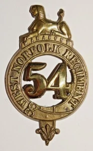 BRITISH MILITARY CAP BADGES, The 54th West Norfolk Regiment of Foot - Picture 1 of 2
